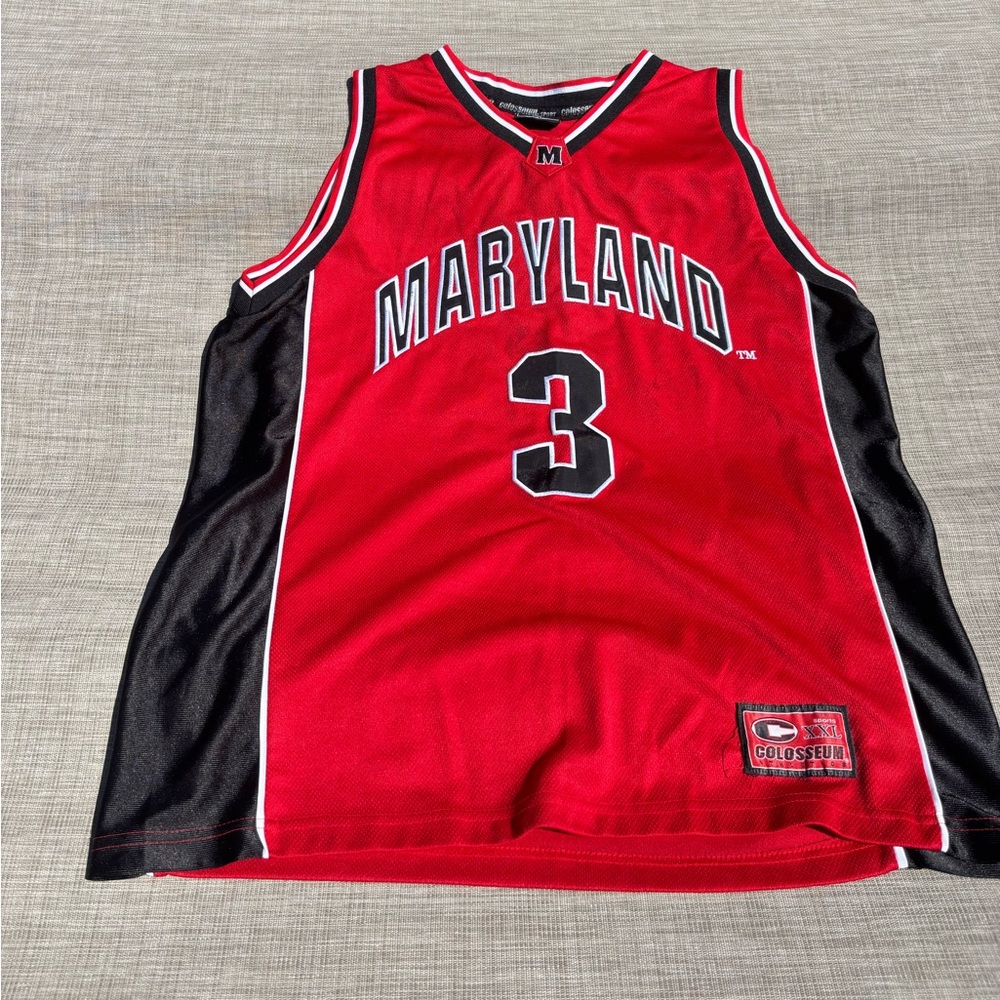 Colosseum Red and Black Basketball Jersey-Size XL
Maryland